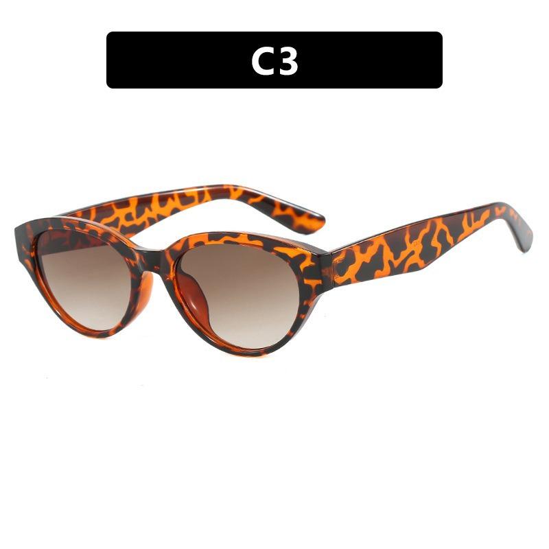New fashionable cat-eye sunglasses for men and women, sophisticated minimalist casual outdoor versatile European and American UV-blocking sunglasses