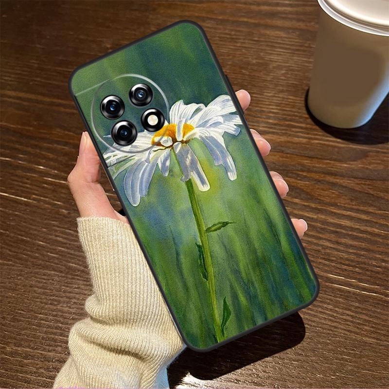 Daisy Watercolor For OnePlus Nord CE 5 2 3 4 Lite N20 N30 Case For OnePlus 15 R 13 12 11 8T 10T 13T 12R 13R