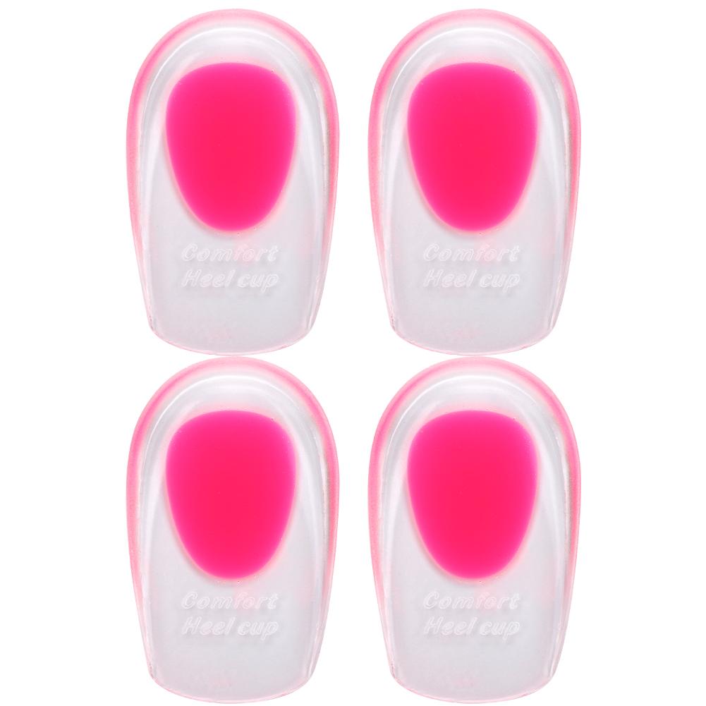 Silicone Gel Heel Cushion Insoles Support Heel Shoe Pad Relieve Foot Pain Protectors Pads