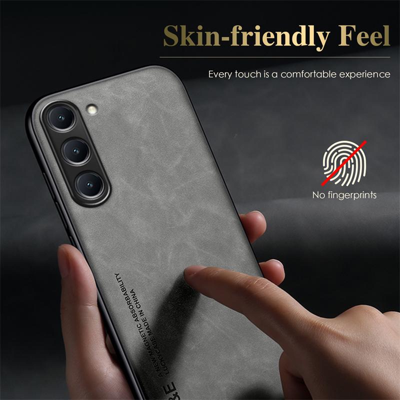 Luxusní magnetické pouzdro z ovčí kůže pro Samsung Galaxy A12 A13 A14 A21S A22 A31 A33 A51 A52 A53 A54 A71 A72 A73 4G 5G kryt