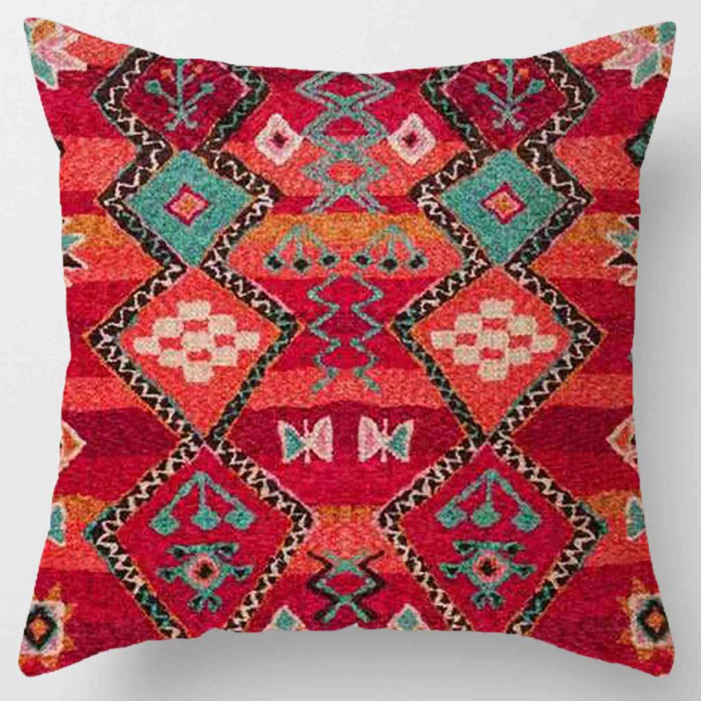 Bohemian Pillowcase Home Decor Polyester Comfortable Seat Cushion Geometric Cushion Family 45* 45cm Pillowcase
