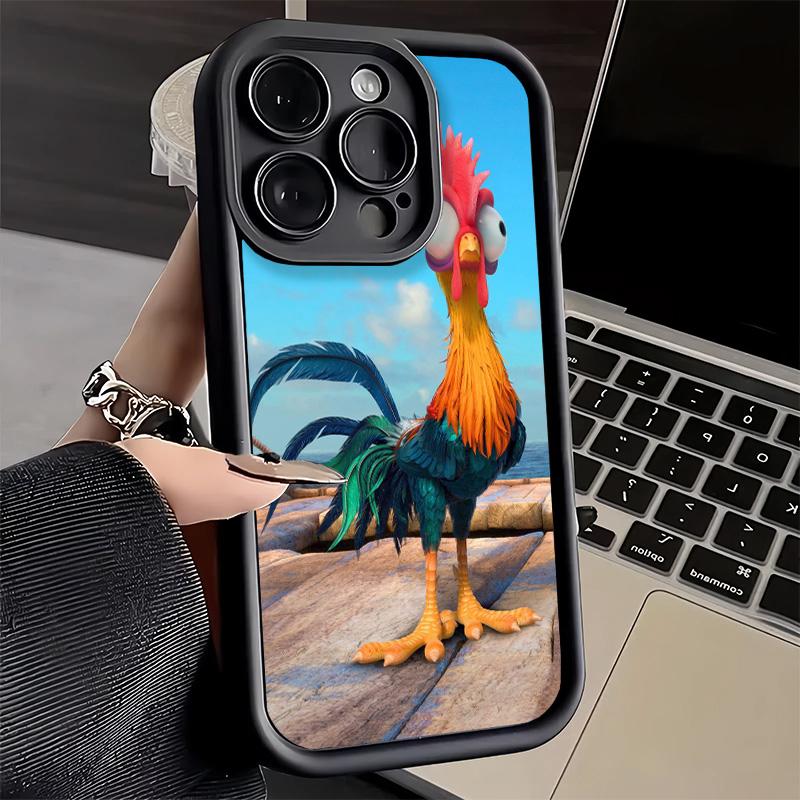 Phone Case for iPhone 17 Air 16E 15 16 Pro Max Chicken Hen Rooster Cover 14 Plus 13 12 Mini Soft Shell Silicone Fundas