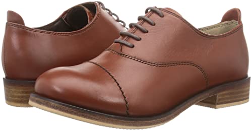 Yosuke Women's Oxfords, 5010065, Red Brown, Size 24.5 cm