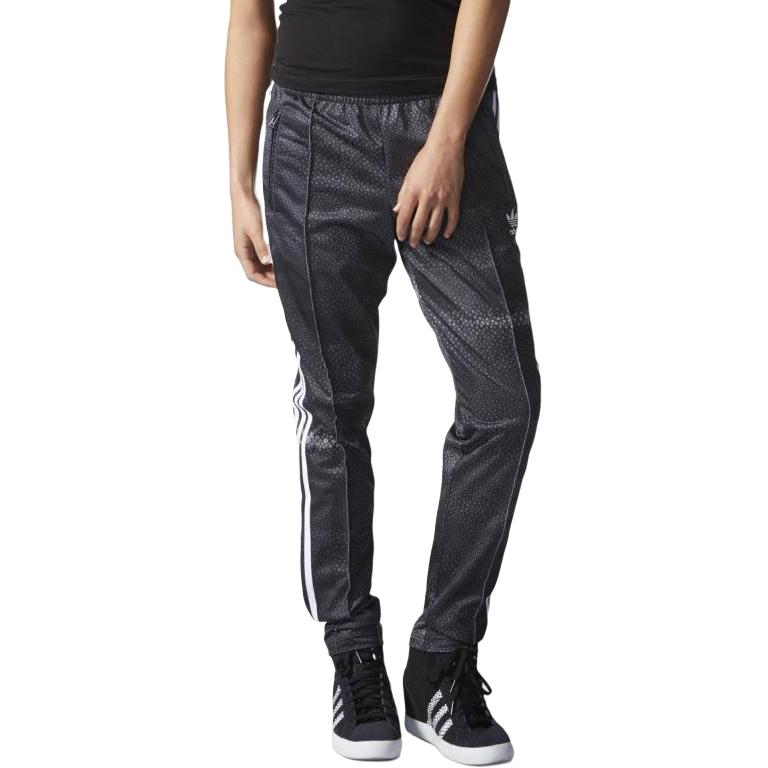 

Adidas Originals Rita Ora Striped Fashion Comfortable Breathable Knitted Sports Pants Women Bottoms Black AA3856 XS