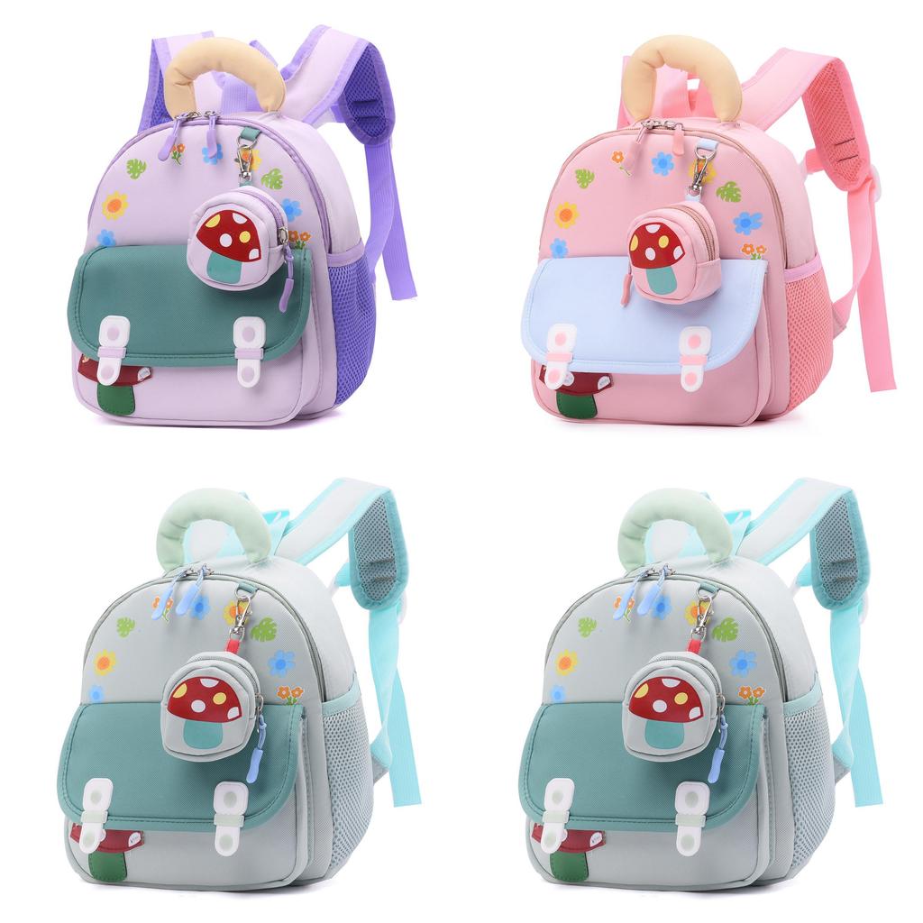 Kids Cartoon School Backpack For Preschoolers With Breathable Oxford Fabric For Boys And Girls