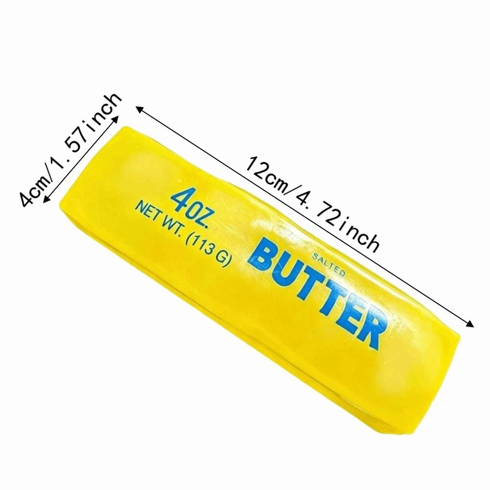 Non Rebound Butter Stick Squeezing Toy Plasticity Butter Stick Squishy Toy Office Desk Toy