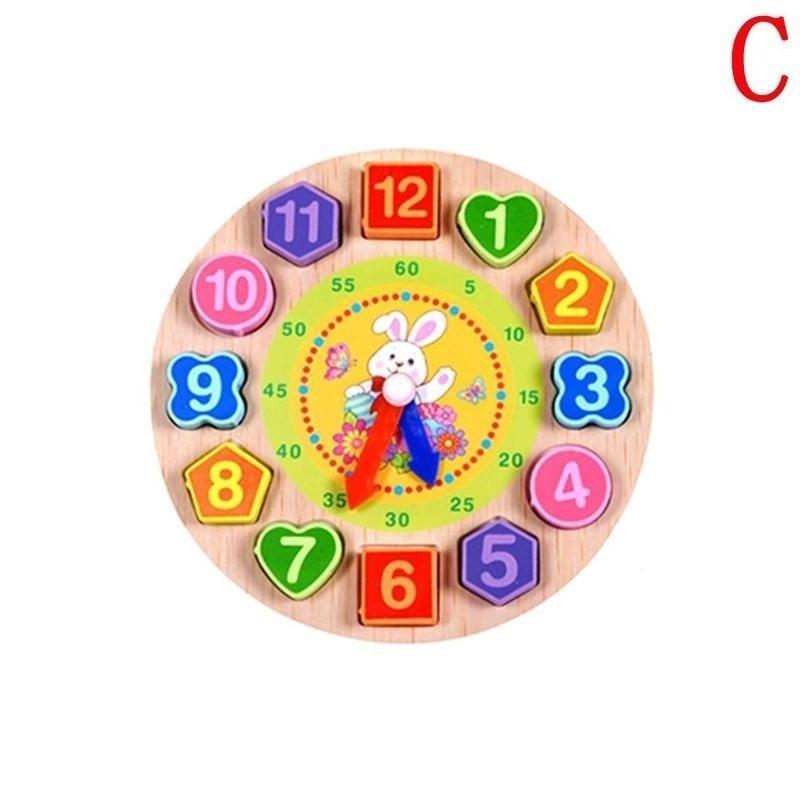 

Simingyou 4 модели пазлов 1 шт. животные мультфильм обучающая игрушка детские цифровые деревянные часы C