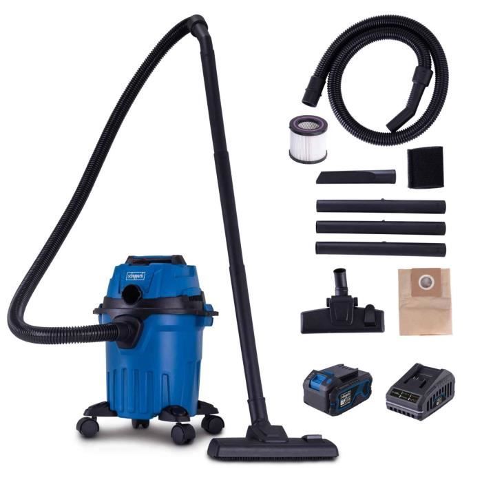 Aspirateur eau et poussiere sans fil avec starterkit 4Ah C-NTS15-X SET L - SCHEPPACH