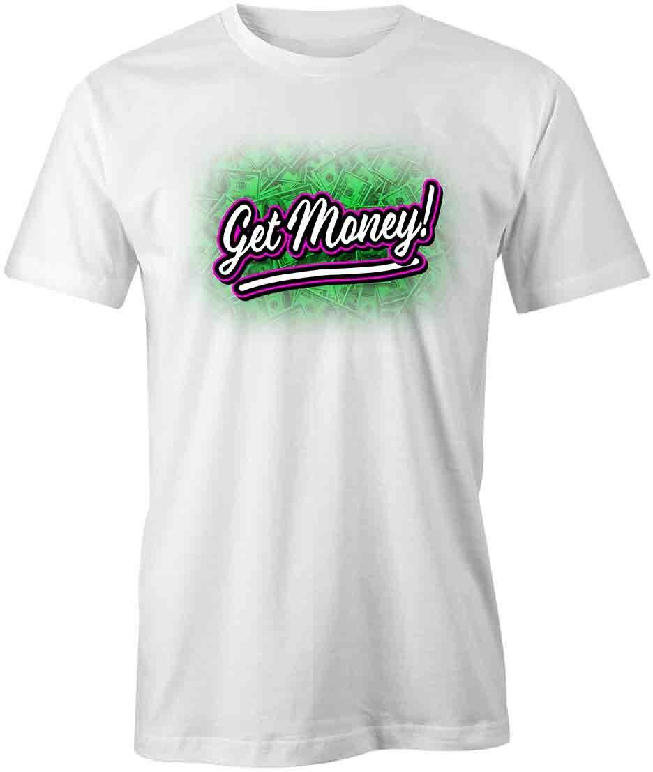 GET MONEY T-SHIRT TShirt Tee Short-Sleeved Cotton CLOTHING HUSTLE S1WCA667 S