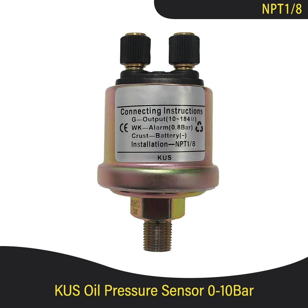 Waterproof 52mm Oil Pressure Gauge Meter 0-5Bar 0-75Psi 0-10Bar 0-145Psi with Red Backlight for Car Truck Boat Yacht 9-32V