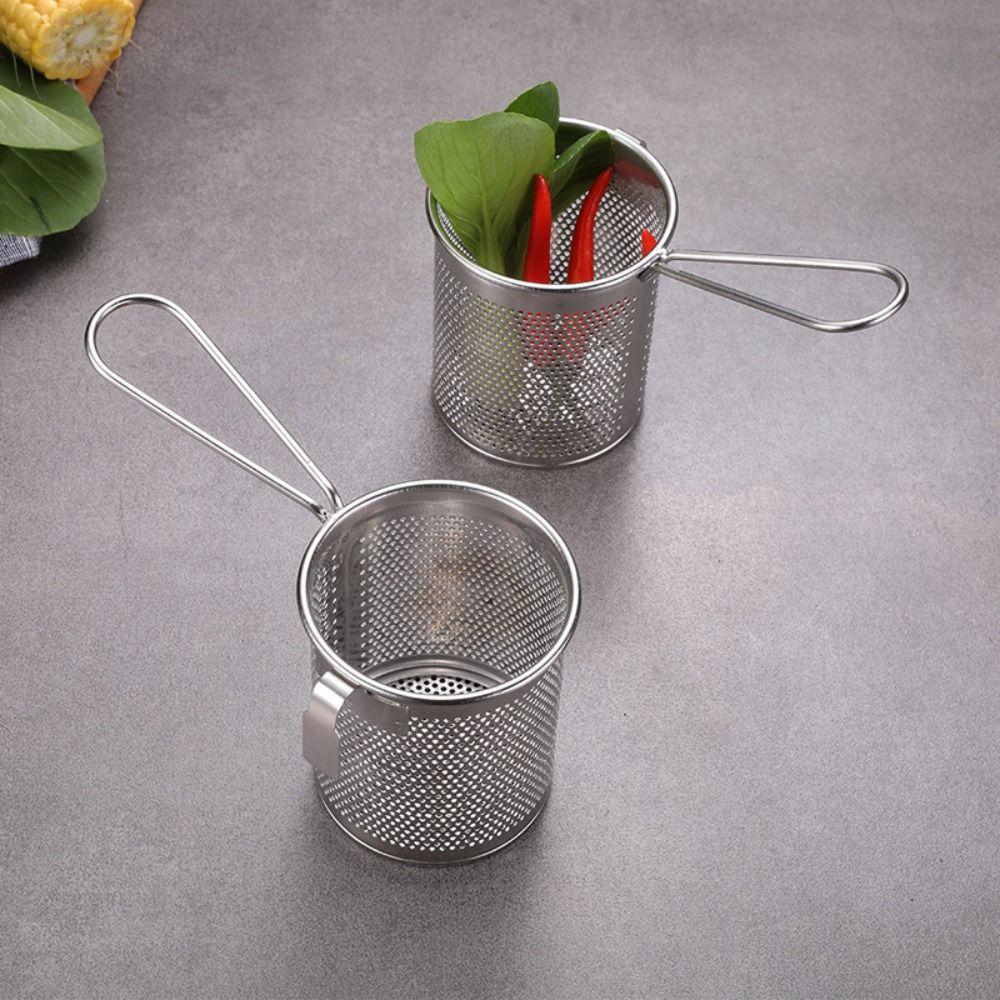 Chip Fryer Hot Pot Shop Noodles Cooking Tools Hot Pot Spoon Filter Net Vermicelli Screen Fry Basket