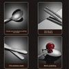 316 Stainless Steel Kids Cutlery Set: Chopsticks, Spoon, Portable Storage Box for Elementary School & Outdoor Use