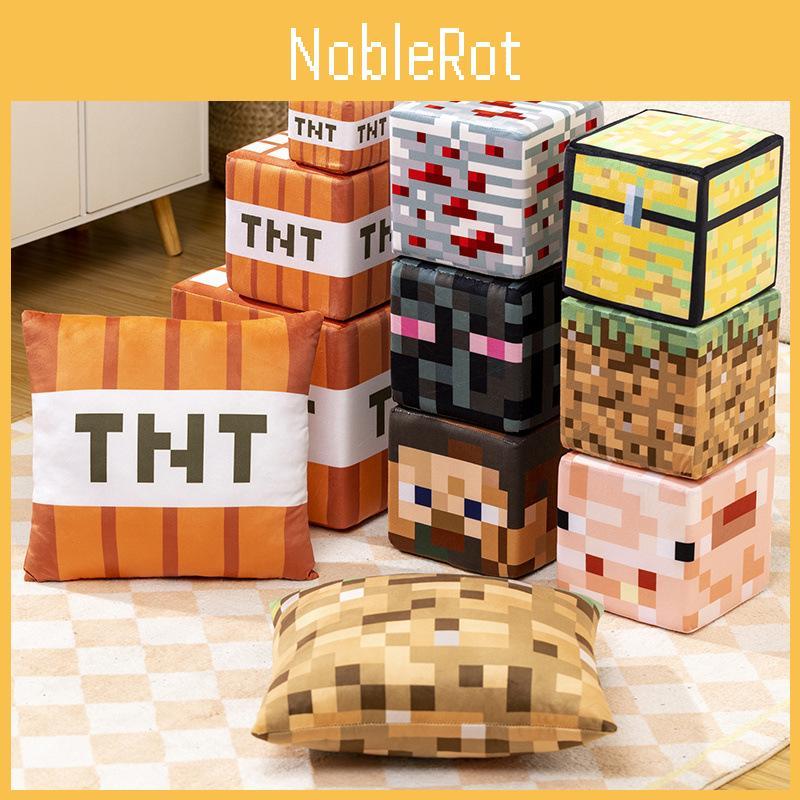 Block Plush Minecraft Pillow With Sponge Core For Colorful Block Doll Design