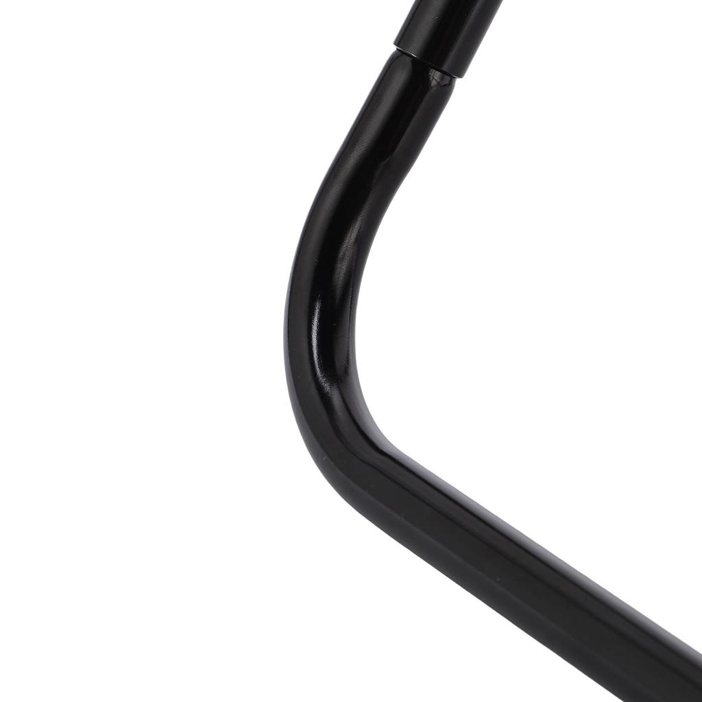 Taboret Kempingowy Lekki Rama ze Stopu Aluminium Składany Taboret Zintegrowany Przechowywanie na Podróże Piesze Wycieczki Wędkarstwo Plaża Czarny