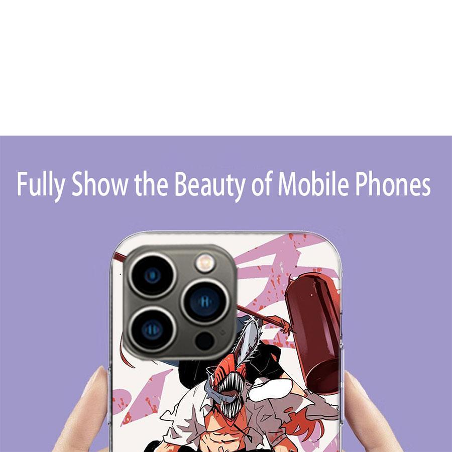Anime Chainsaw Man Phone Case For Iphone 17 Air 15 Pro 14 Plus 16 Pro Max 12 13 Mini 11 16E X XS Cover Cute Fundas