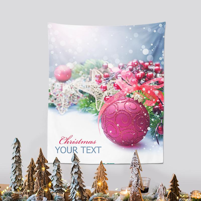 Christmas Tapestry Cross-border New Christmas Party Hanging Cloth Santa Claus Background Fabric