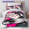 Kaiju No. 8 Pattern Bedding,Quilt Set Quilt Cover Pillowcase Home Birthday Gift (1 * Duvet Cover + 2 * Pillowcase, Without Core)