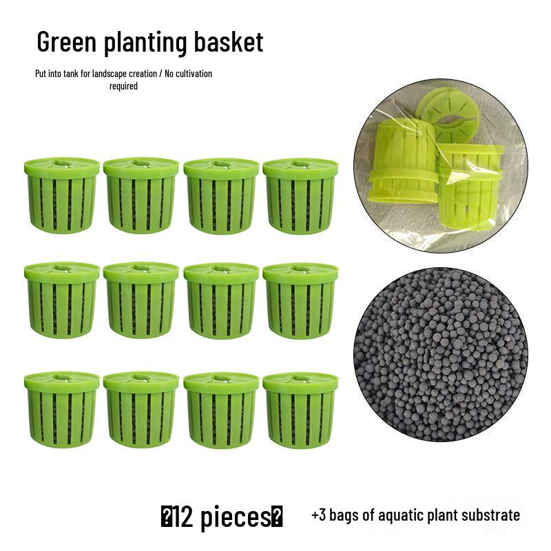 Fish Tank Planting Basket: Home Landscaping Cup for Water Plants and Flower Root Holders