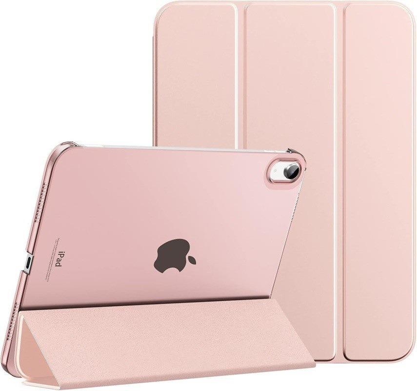 Pour iPad 12ème A19 11ème A16 Étui de Tablette 10.2 9ème 8ème 7ème Pro 11 Air 11 4 5 10.9 pouces 12.9 13 M2 M3 M4 Mince Support Coque Arrière Rigide Air 11 2024 2025 rose