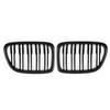 Gloss Black Dual Slats Front Hood Kidney Grill Grille Fit BMW X1 E84 2009-14 SUV