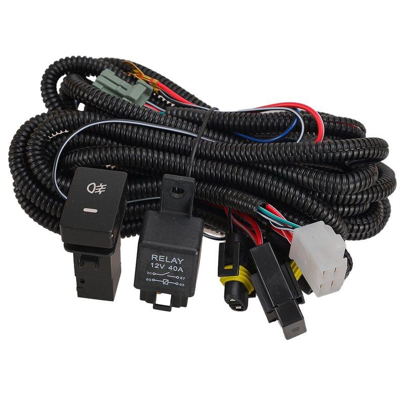 H8 H11 LED Fog Light Switch Relay Wiring Harness Kit Fit For Honda Accord CR-V Civic Acura TL ILX TSX RDX