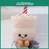 Adorable Plush Cake And Milk Tea Cup Keychain Cute Soft Stuffed Toy Charm