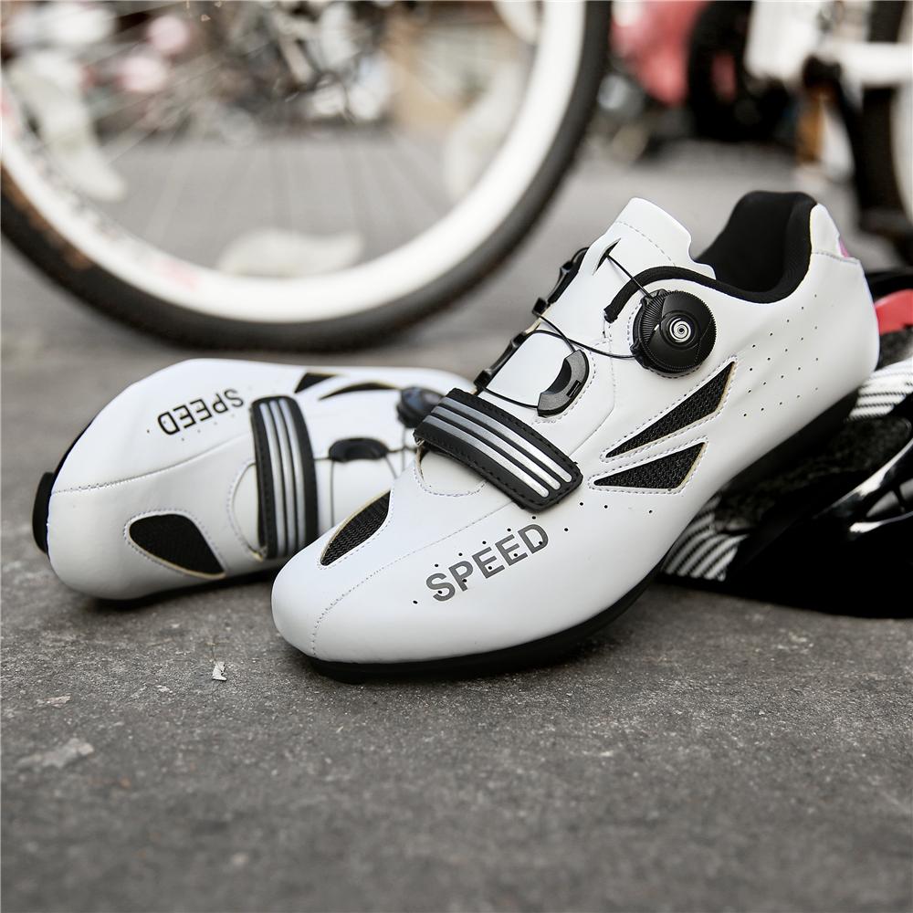 Compatible Cycling Shoes for Men & Women - for Indoor Spin and Outdoor Road Biking - Comfortable & Durable - includes Delta/Loo