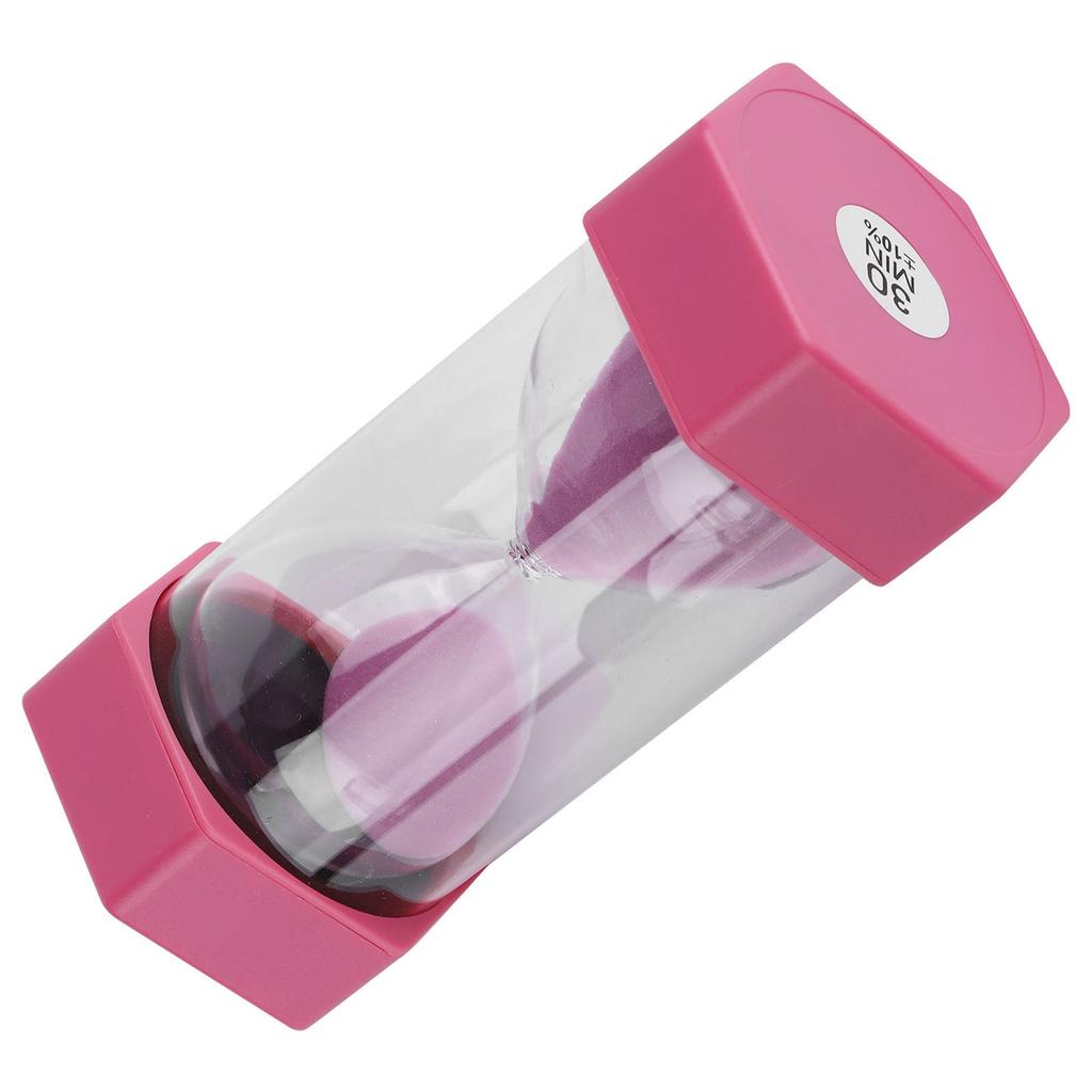 Sechseckige Sanduhr 30 Minuten Timer Uhr für Klassenzimmer, Zuhause, Büro, Küche, Verwendung Rosa