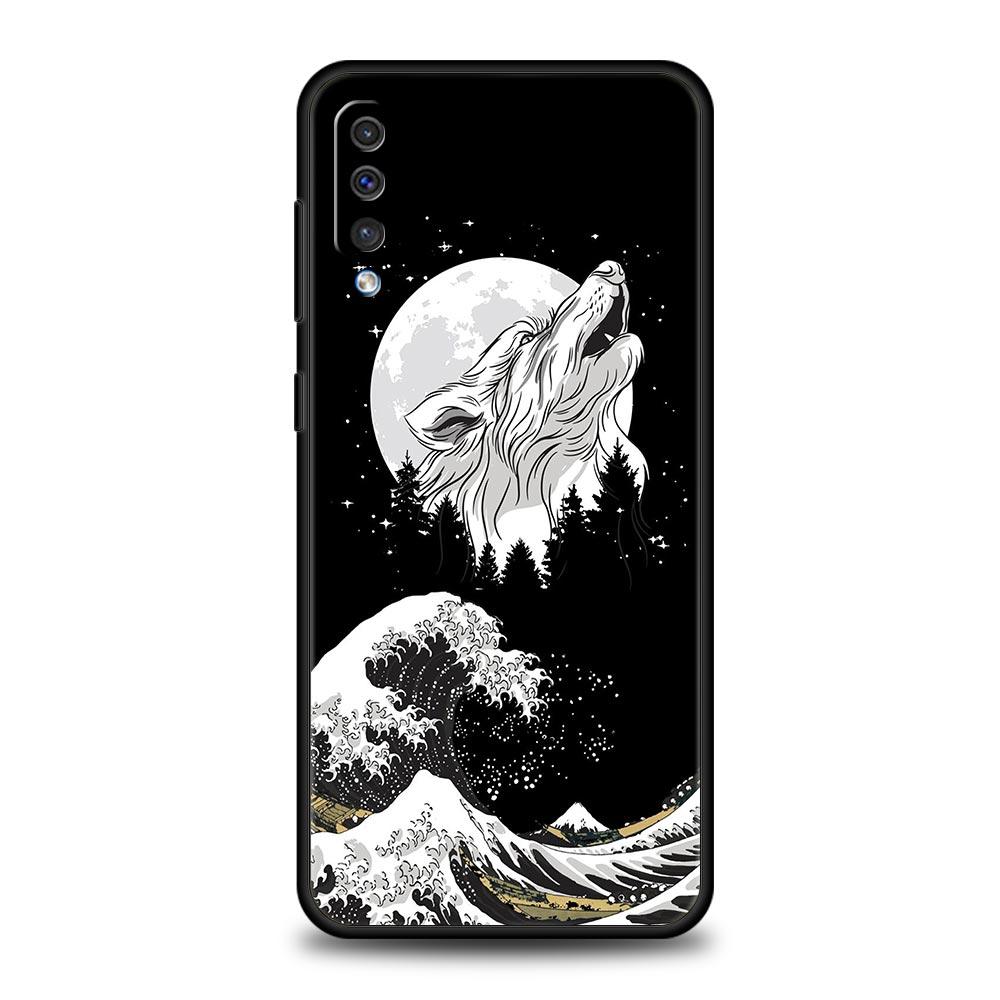 

Чехол для телефона Samsung A52 A14 A50 A70 A10S A30 A40 A20S A20E A02S A12 A22 A72 A32 5G A04s Golden Great Wave Kanagawa Surf Cover Samsung A04