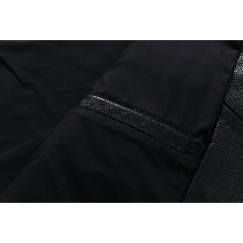 Chinese Size Men Genuine Leather Jacket Natural Cowhide Men's Leather Coat Male Leather Clothing Autumn Spring