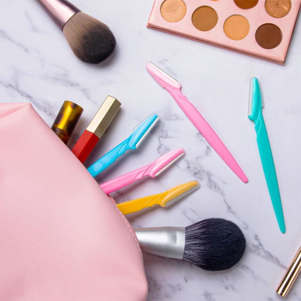 BAOQISHAN Facial Razor for Sensitive and Fine with for and Mixed Colors 66-Piece Set, Premium, Skin, Eyebrows, Areas, Guard, Women, Eyebrows, Face,