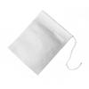 100 stk teposer finmasket snørelukking Engangs tefilterpose for løsblad te og kaffe