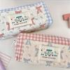 Sweet Cute Splicing Plaid Bow Pencil Case Portable Large Capacity Student Stationery Storage Bag Pen Bag Girly Cosmetic Bag Gift