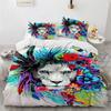 3D Wolf Fox Elk Wild Animals Bedding Set Boys Girls Twin Queen Size Duvet Cover Pillowcase Bed Boys Adult Home Textileextile