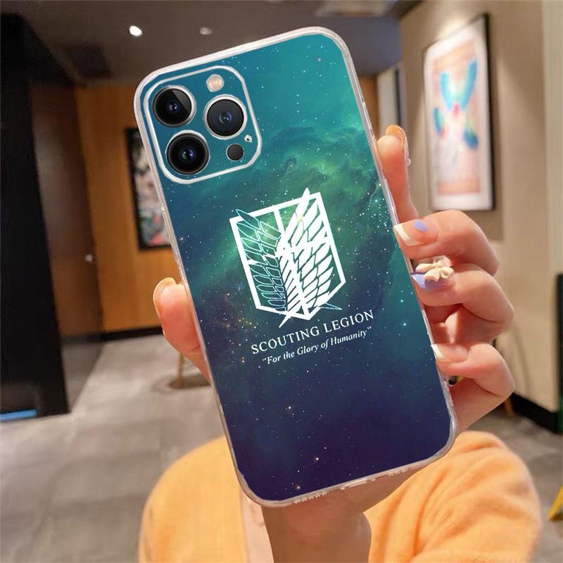 Phone Case For iphone 17ProMax Air 16 15 14 13 Pro Max 15 16 Pro 15Plus Anime Japanese attack on Titan