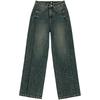 Lee 25 Vintage Dark Blue High-Waist Wide-Leg Jeans