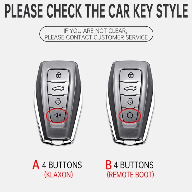 Zinc Alloy Leather Car Key Case Geely Binyue Haoyue Xingyue Haoyue L Binruixing Ruibori Ge X50 X70 X6 X7 Ex7 Gc9 Car Key Case