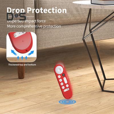 Silicone Protective Case Shockproof Impact Resistant Precise Cutouts Easy Installation Remote Control Silicone Case for Google TV Streamer