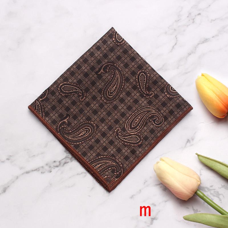 Men'S Dress Business Wedding Suit Pocket Towel Striped Flower Chest Towel Handkerchief Banquet Small Square Towel