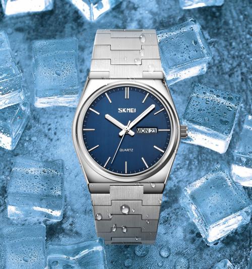 [JULIUS] JULIUS SKMEI Мужские Классические Круглые Металлические Часы 9288 SILVER-SILVER