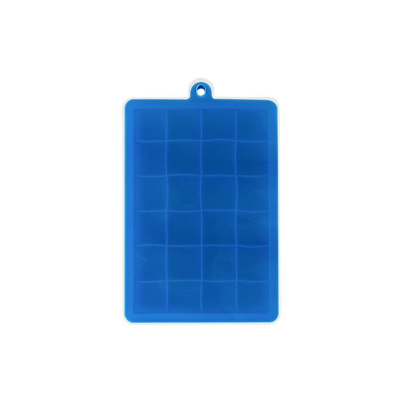 Silikonová formička na led s víkem - 15 a 24 mřížek, snadno uvolnitelná čtvercová forma