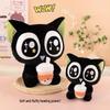 Luo Xiaohei Milk Tea Cat Plush Toy: Cute Backrest and Desktop Ornament Gift for Girls and Kids