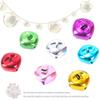 36Pcs Eco Friendly Colorful Cross Bells For Christmas Tree Decorations DIY Crafts With Durable Vacuum Plating Finish