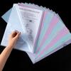 24Pcs L Type Folders A4 Plastic File Project Pockets File Folder Clear Paper Document Jacket Sleeve School Office Supplies