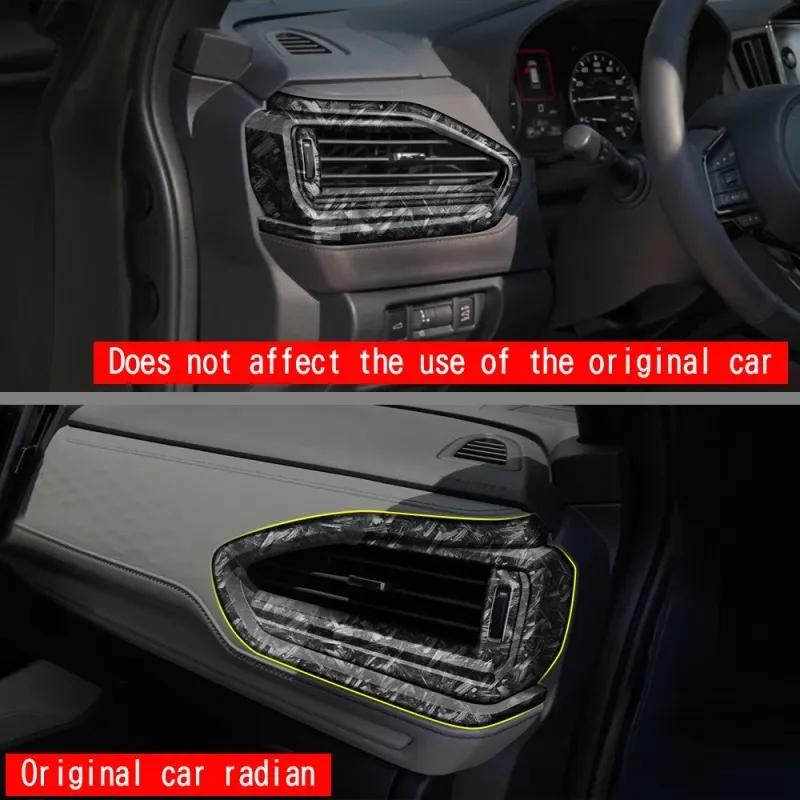 LHD RHD For Subaru Forester 2025 2026 ABS front dashboard Lower left right air conditions outlet side AC vent cover trim sticker