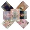 The Pink Flowers Oracle Card Divination Deck English Vision Edition Tarot Board Playing Game For Party