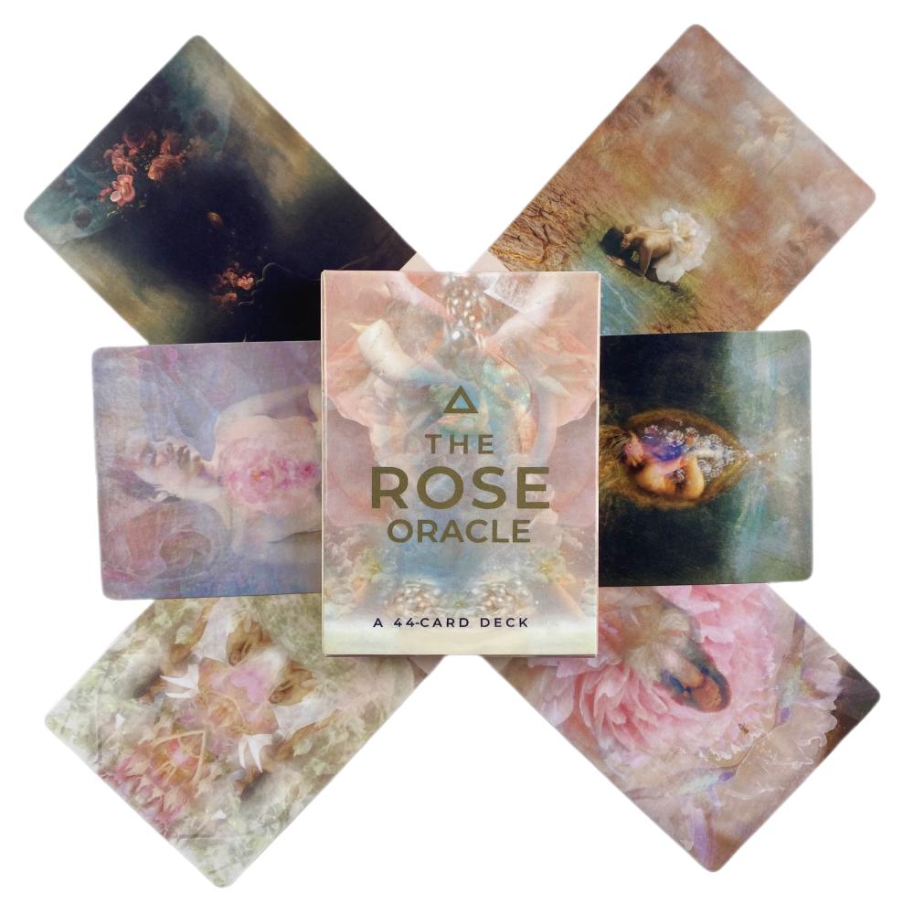 The Pink Flowers Oracle Card Divination Deck English Vision Edition Tarot Board Playing Game For Party
