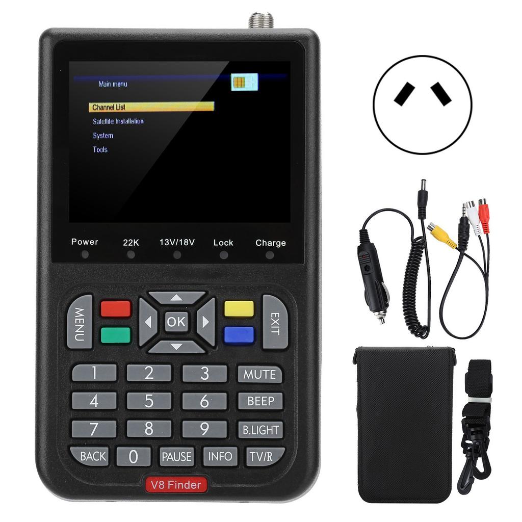 High Definition Satellites Star Finder Identifier Equipment Accessory DVBs S2 ( Noir)