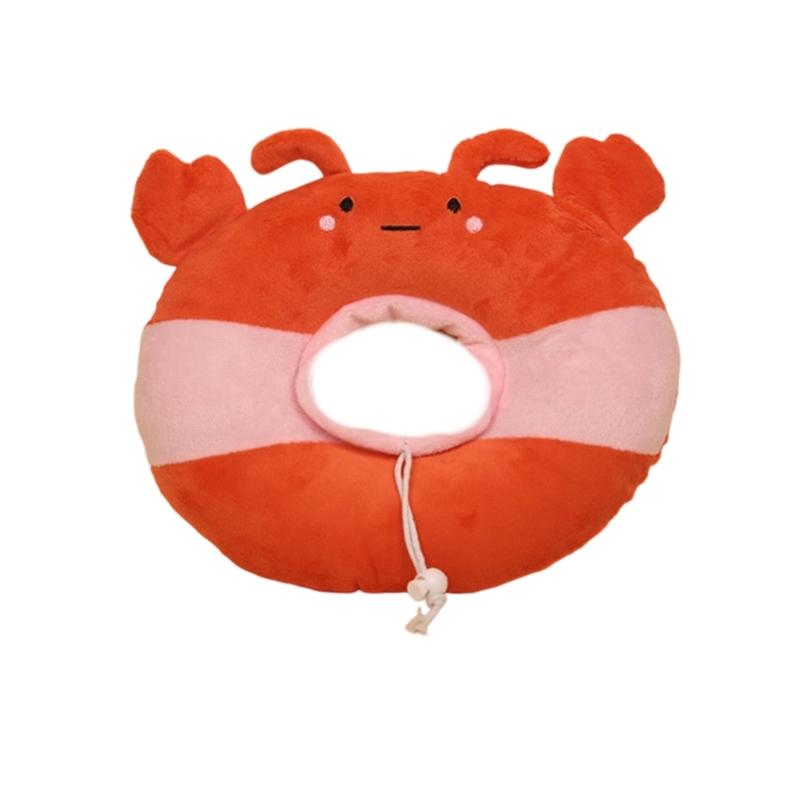 Lovely Pet Recovery Collar Protective Cone For Dog Cats After Surgical Adjusting Neck Size Plush Collar Prevent Licking