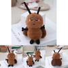 Cartoon Creative Cockroach Plush Keychain With Pp Cotton Fill For Novelty Bag Decor